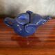 Antique elephant teapot blue ceramic vintage collection