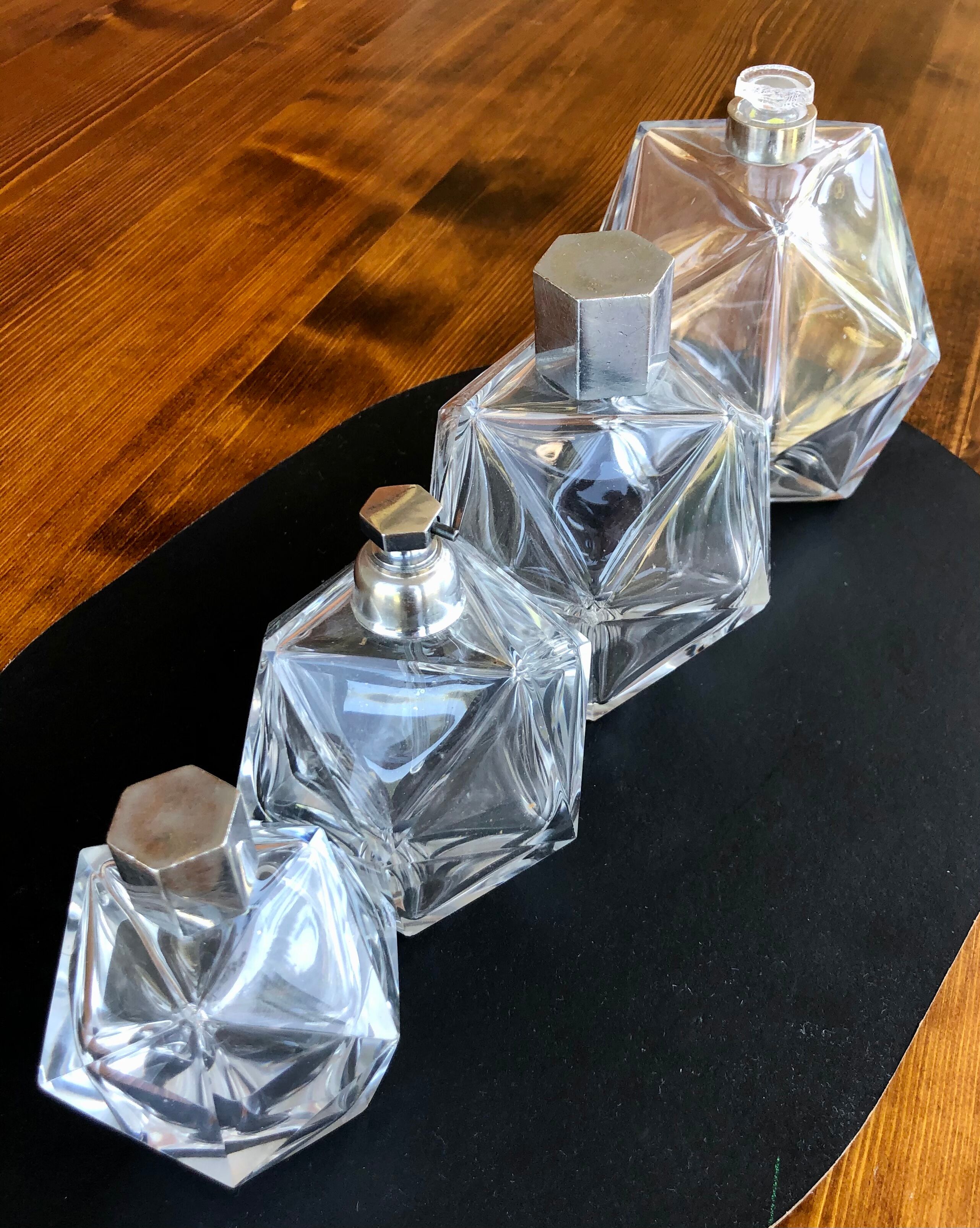 Set of 4 vintage perfume bottles