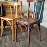 Series of 6 mismatched bistro chairs Mahieu and Luterma