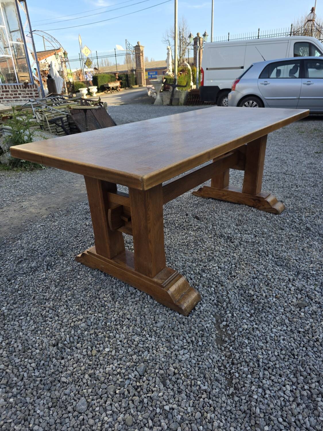 Oak farmhouse table