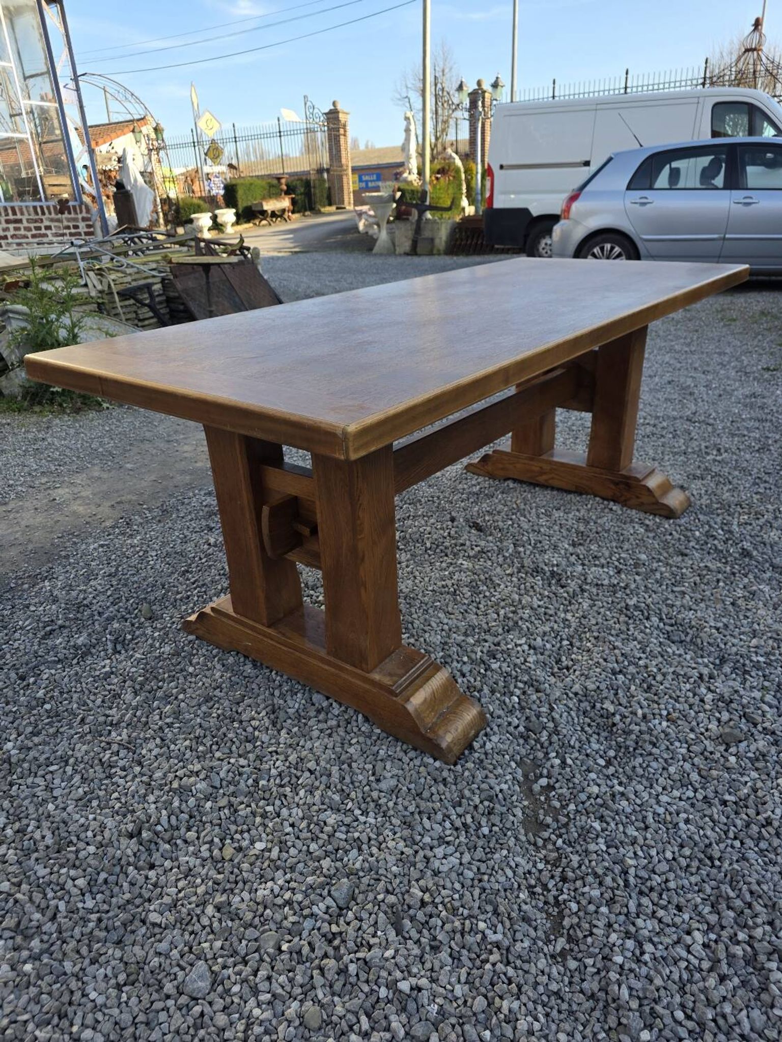 Oak farmhouse table