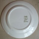 Set of 2 flat plates St Amand décor Flanders