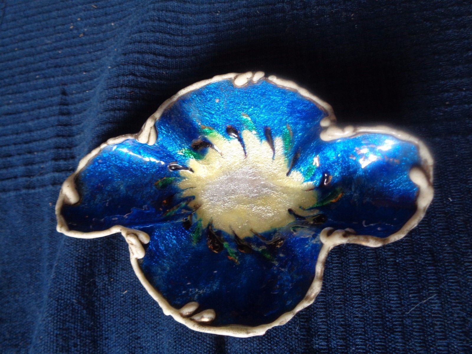 Empty pocket pocket pocket copper emaille vintage old limoges