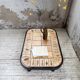 Table basse Capron « herbier » ovale