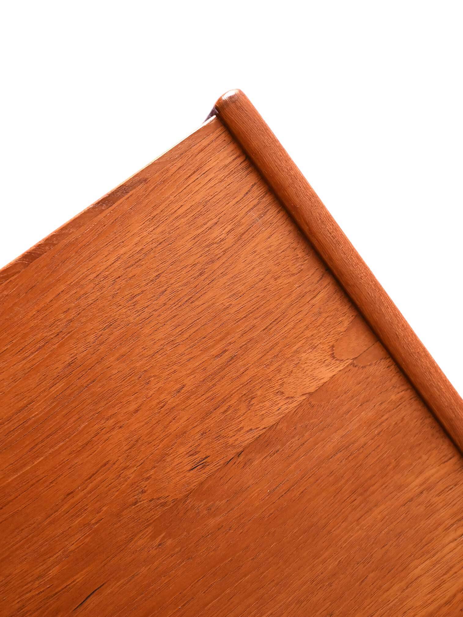 Scandinavian Teak Sideboard with Sculpted Drawers, 1950s/1960s