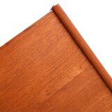 Scandinavian Teak Sideboard with Sculpted Drawers, 1950s/1960s