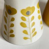 Vintage Scandinavian style ceramic salt and pepper shakers