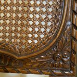 Chaise ancienne cannage bois sculpté