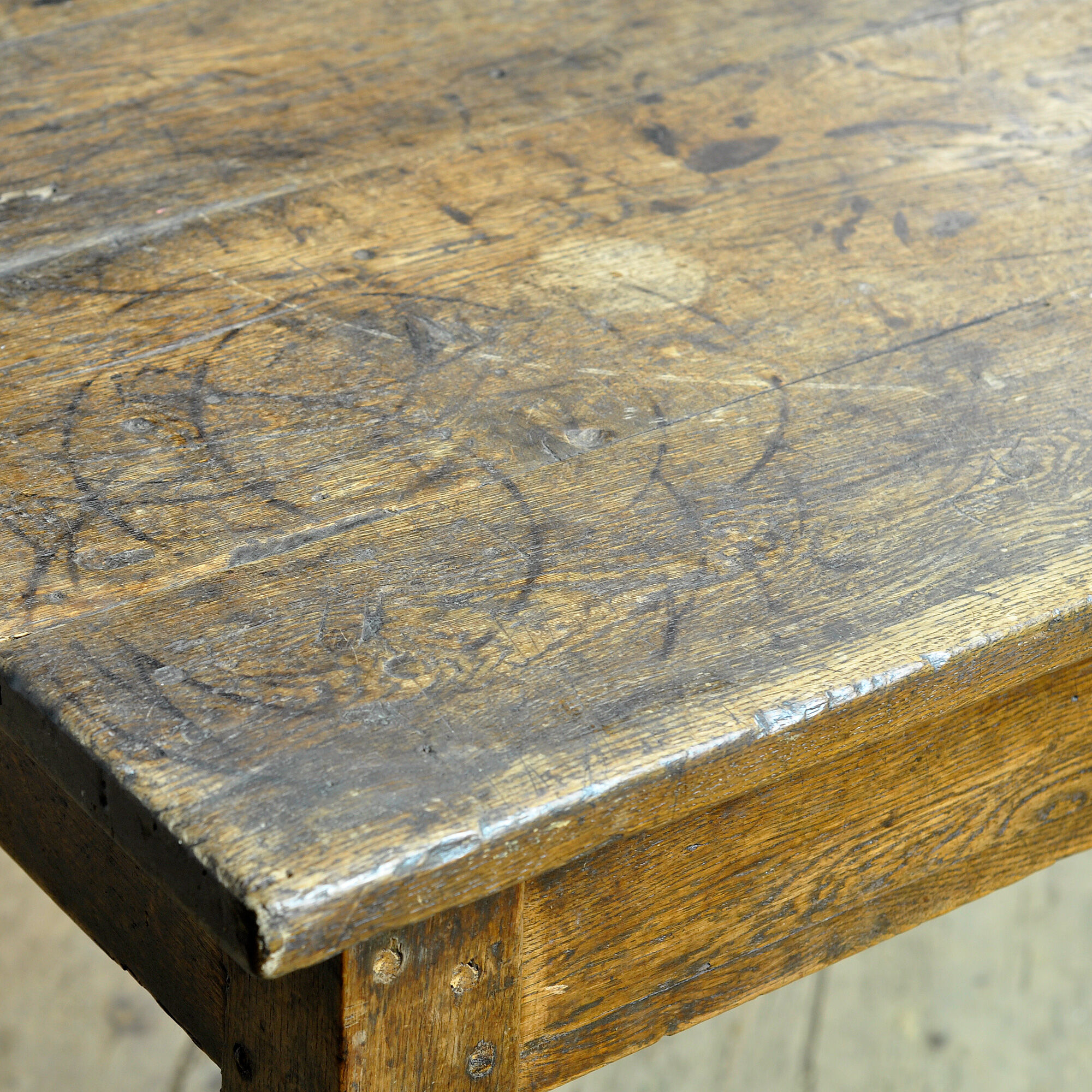 French oak table, circa 1850