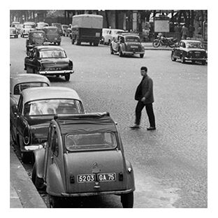Vintage photograph of Boulevard Bonne Nouvelle Paris 1965