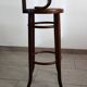 Children's high stool in curved wood, 1890s