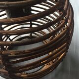 Rattan hanging lamp