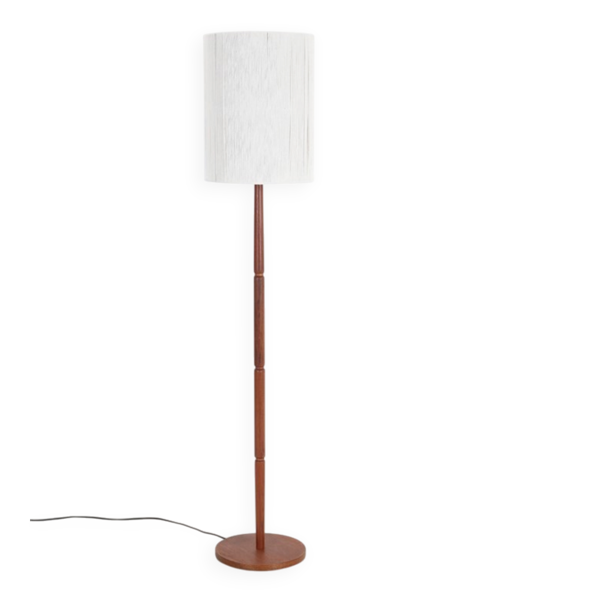 Mid-century teak floor lamp / Danish modern design / 1960s