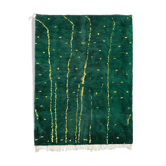 Tapis marocain moderne vert