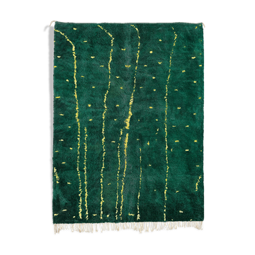 Modern Moroccan carpet green