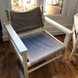 Pair of safari armchairs