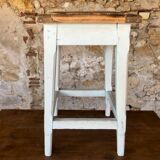 Vintage oak farmhouse stool Circa 50