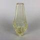1960's citrine glass vase by miloslav klinger, zelezny brod glassworks