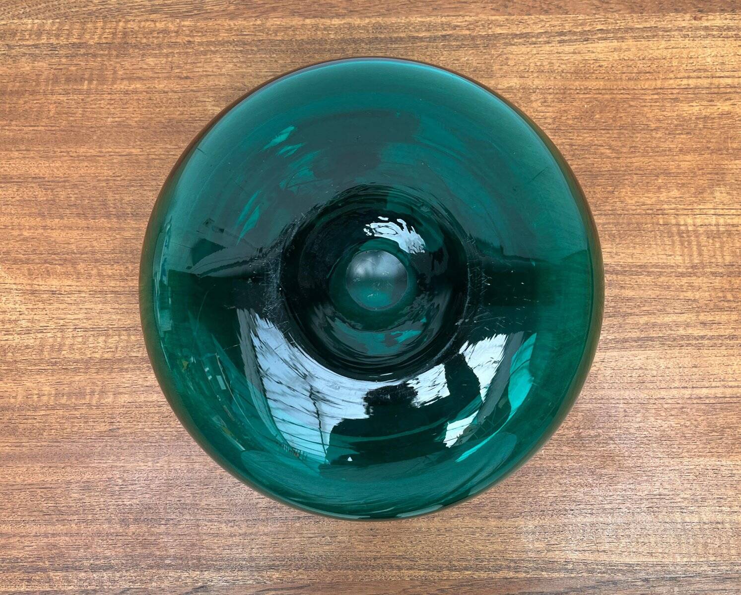 Large vase from the Swedish Stockholm series, handmade glass from Ikea, 1990s.