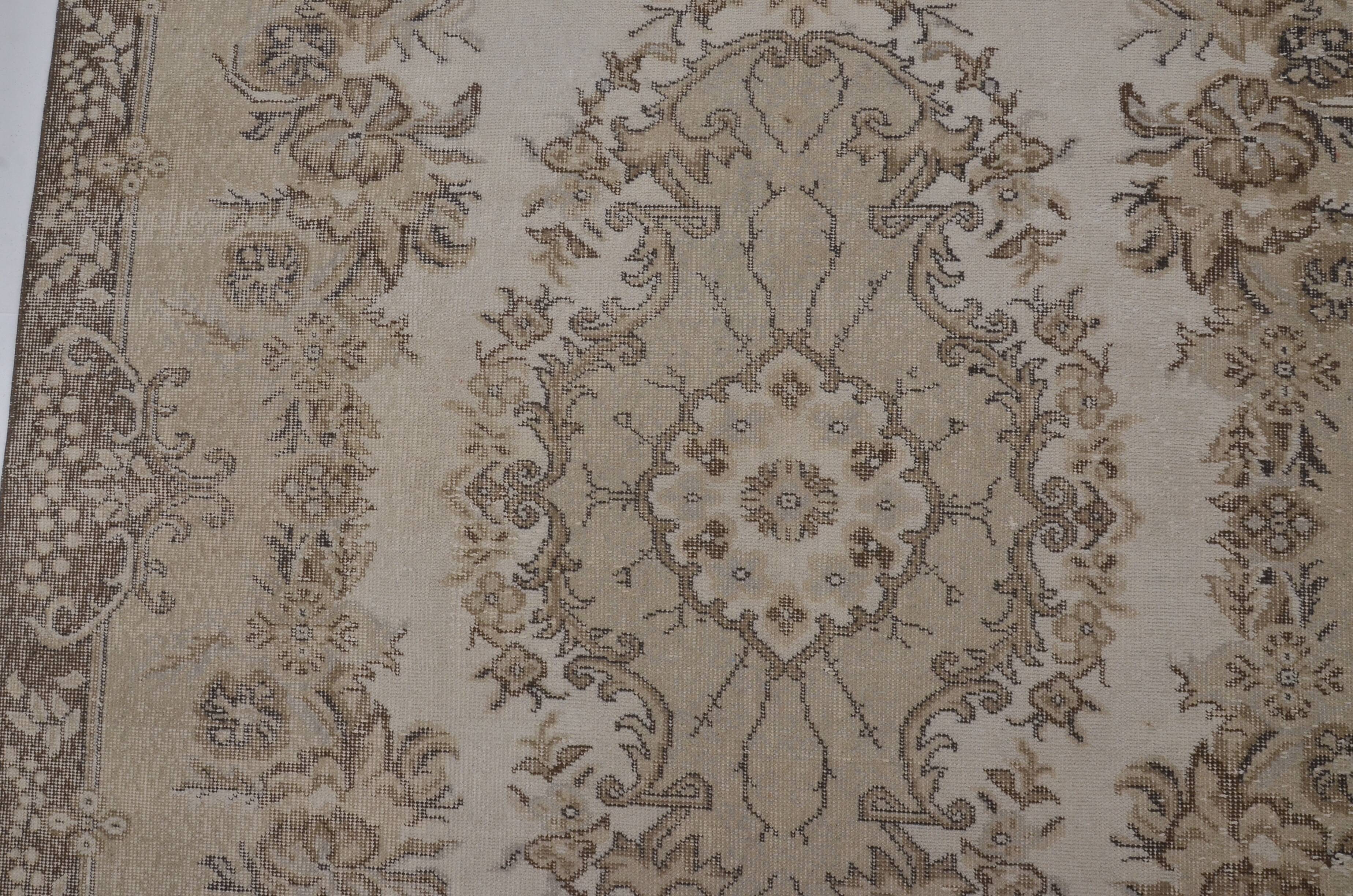 Vintage Wool Oushak Turkish Rug sku 2200