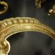 Pair of large wall sconces in Baroque / Rococo / Louis XV style - gilded bronze