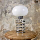 Chrome spring lamp