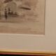 Ink wash drawing representing the arena of Verona