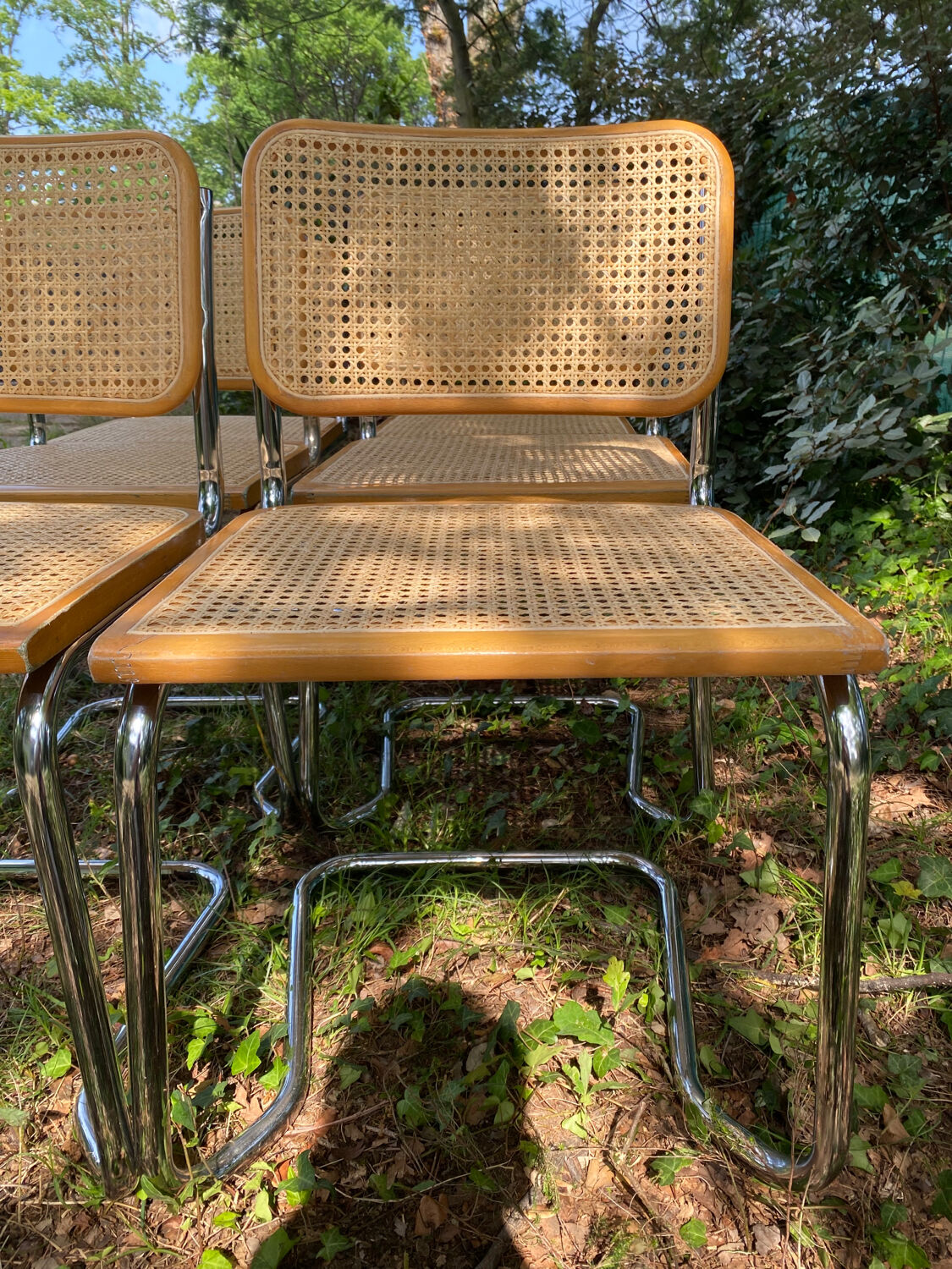 Set of 6 B32 chairs by Marcel Breuer