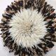 Juju hat 80cm blanc noir moucheté
