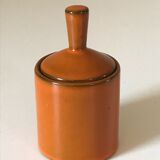 Orange ceramic pot Years 70