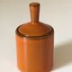 Orange ceramic pot Years 70