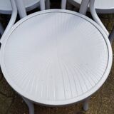 Set of 4 grey lay bistro chairs