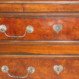 Dutch chest of drawers two mahogany drawers and walnut bramble