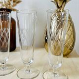 Set of 4 vintage champagne glasses