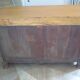 Old - Beautiful solid oak sideboard - 2 doors - 2 drawers in golden oak color