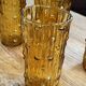 5 vintage lemonade glasses