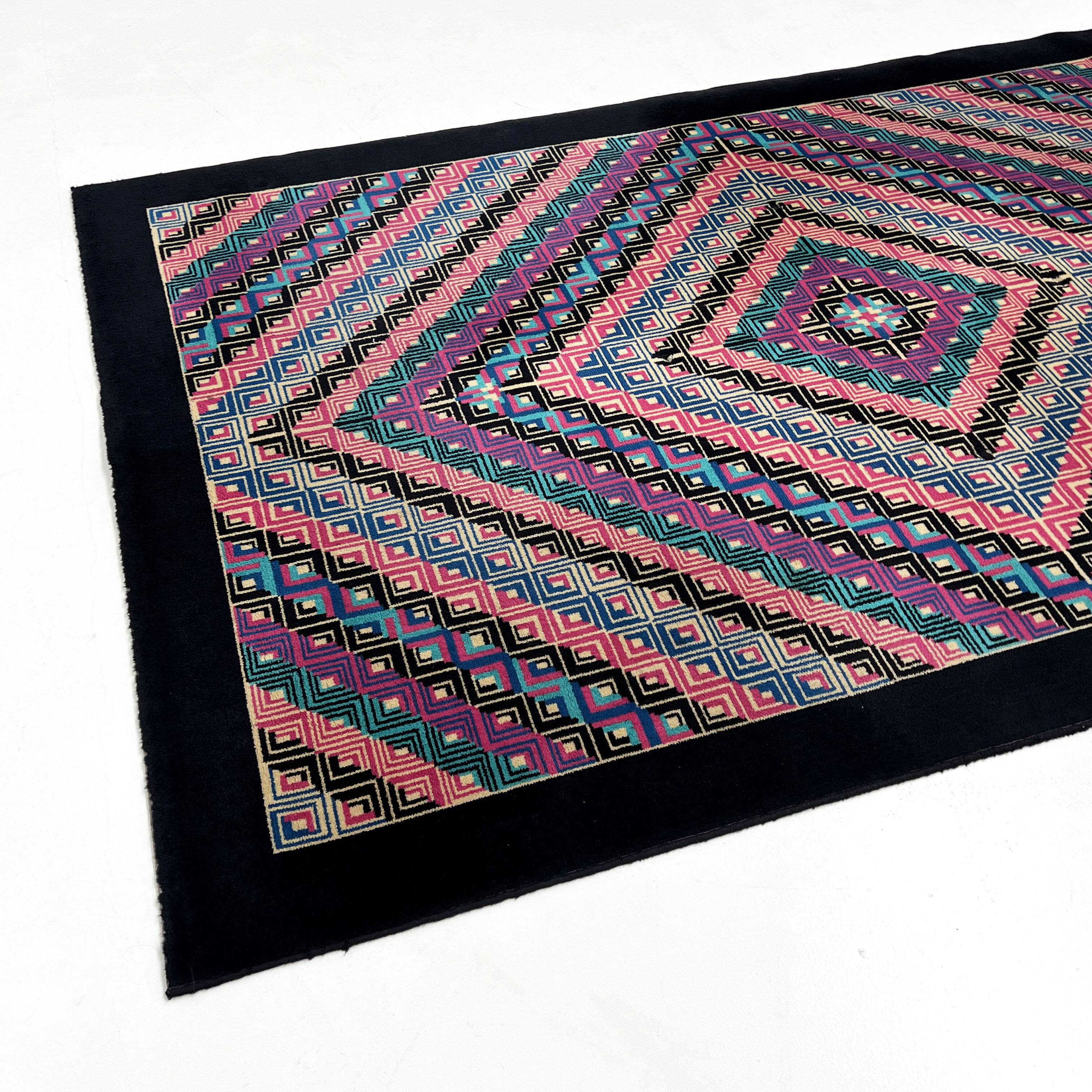 Tapis aux formes géométriques par Missoni, 1980