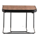 Hanging nightstand in teak and metal