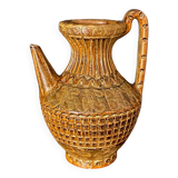 Pitcher vase by Marius and Huguette Bessone Vallauris ceramic 20th century
