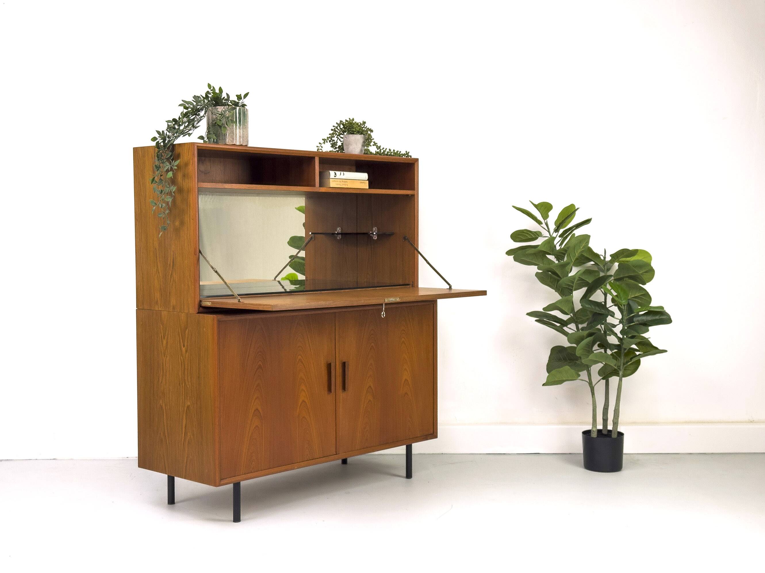 Meuble bar en teck de BBM Bjerringbro, années 1960