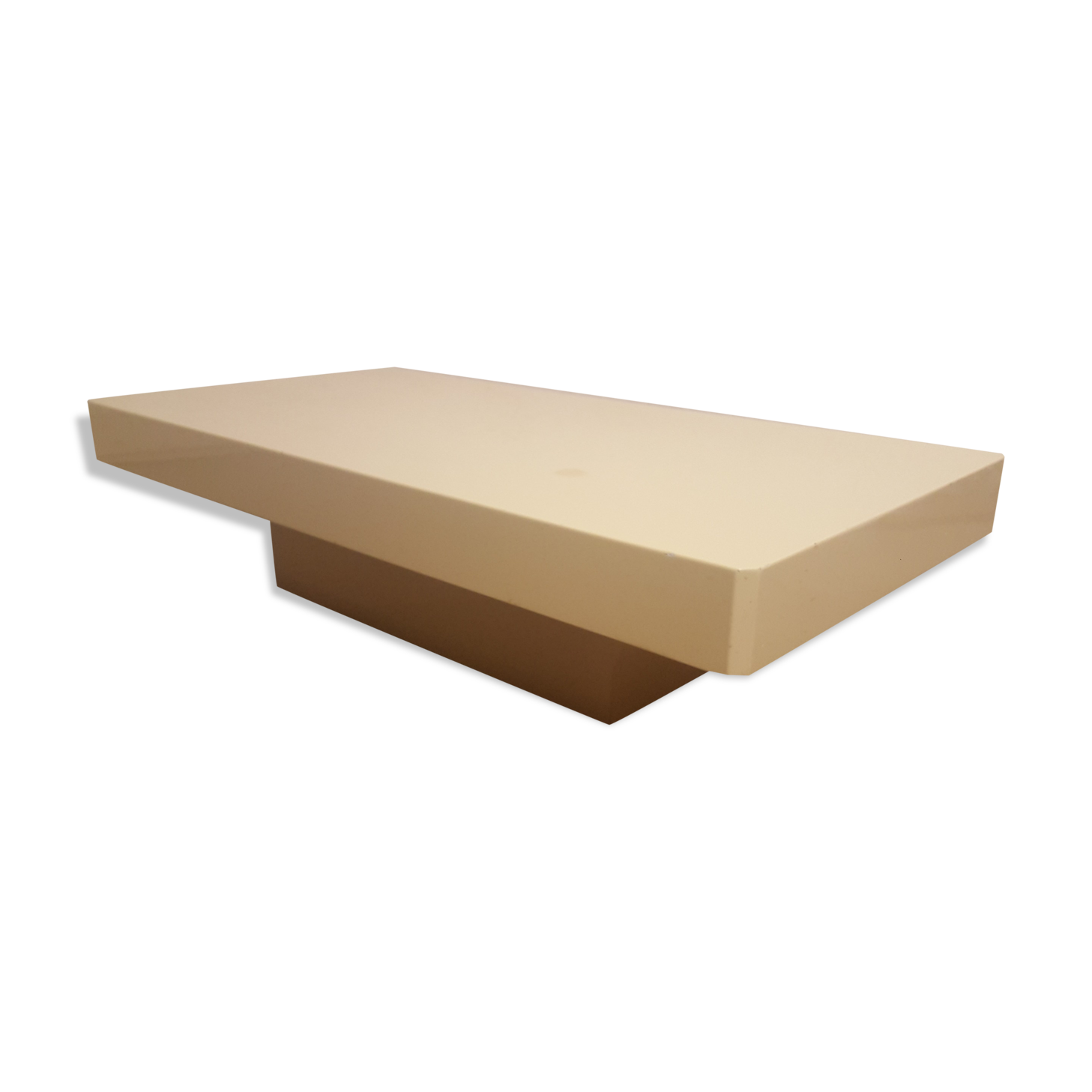 Table basse laquée blanc