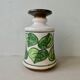 Ceramic vase, vegetable decoration, Strehla GDR, 60s