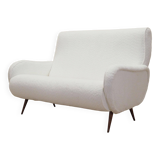 White sofa, Italian design, 1970s, production: Italy