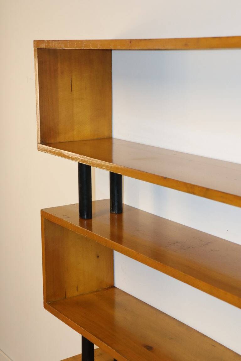 Vintage shelf with modular wooden boxes, 1960s