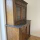 Antique wooden sideboard with marble top