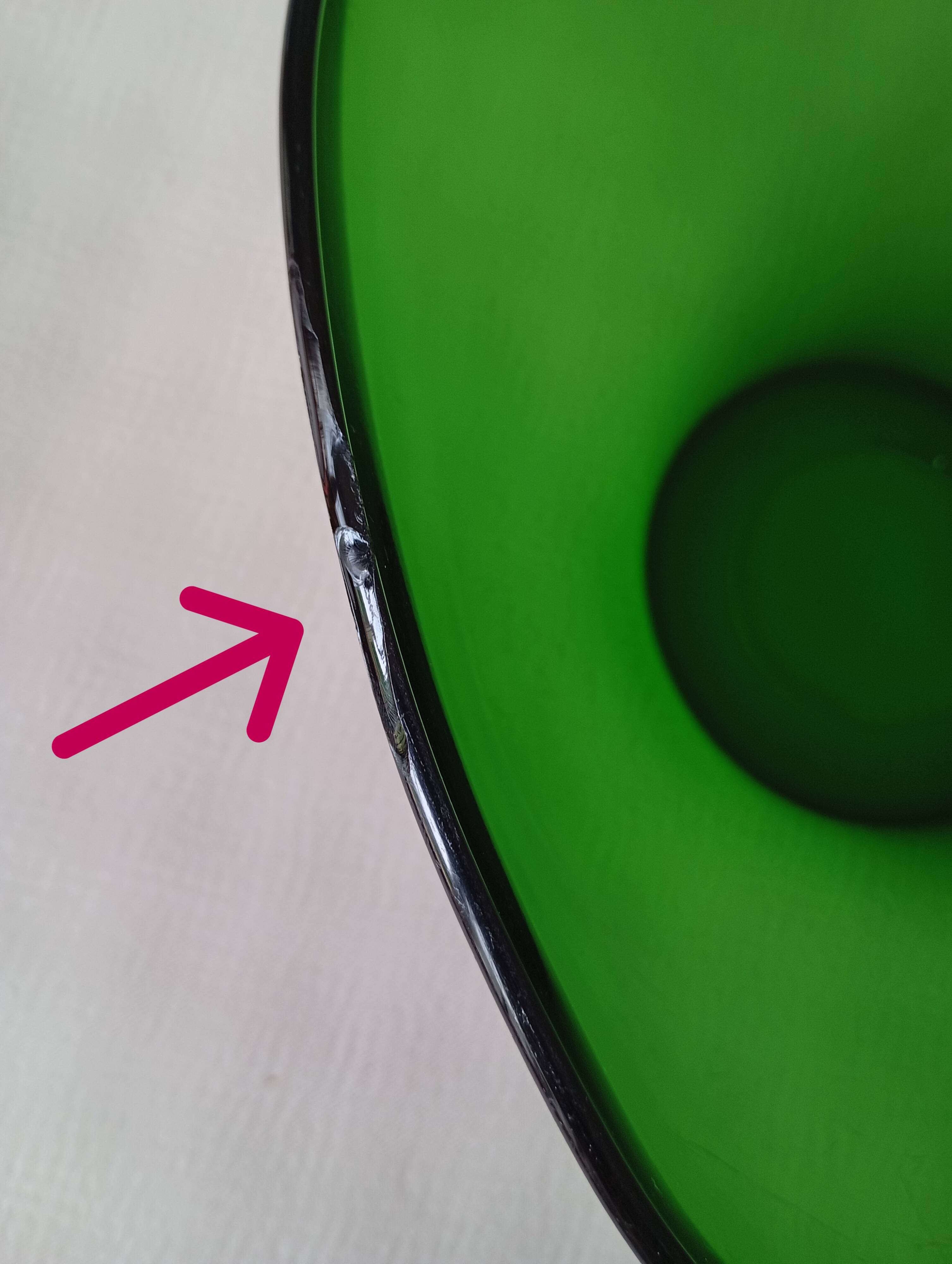 Vereco forest green salad bowl