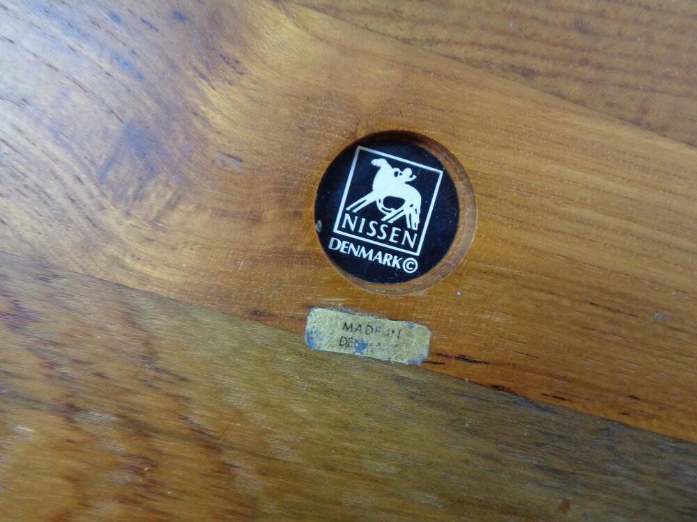 Mid-Century Teak Salad Bowl and Spoons by Richard Nissen for Nissen, 1960s, Set of 3