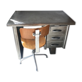 Bureau industriel et chaise 50