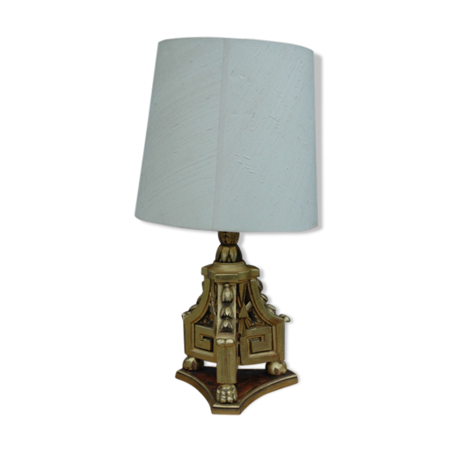 Lamp wooden golden year 60