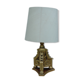 Lamp wooden golden year 60